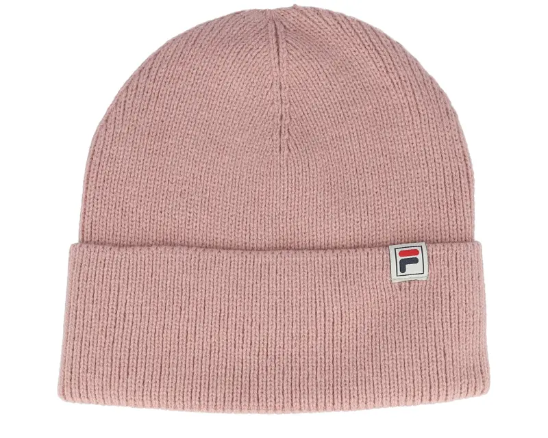 Fila Milano Mid Height Logo Knit Beanie Pale Mauve Cuff online