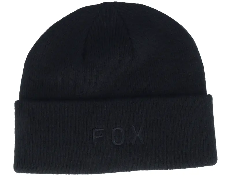 Fox Wordmark Beanie Black Cuff online
