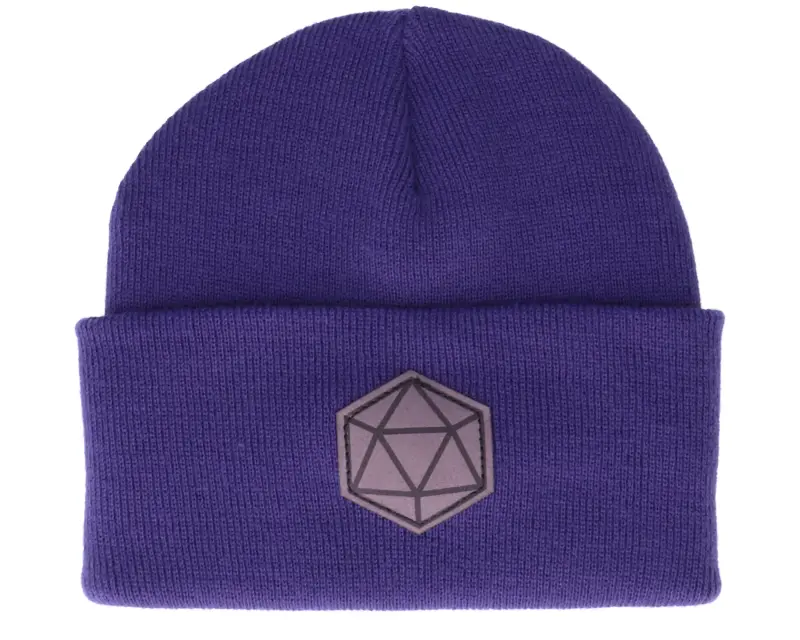 Gamerz D20 Patch Purple Beanie online