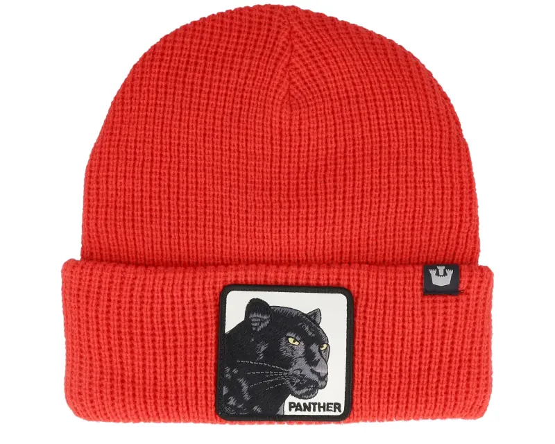 Goorin Bros. Panther Vision Classic Knits Square Patch Red Cuff online