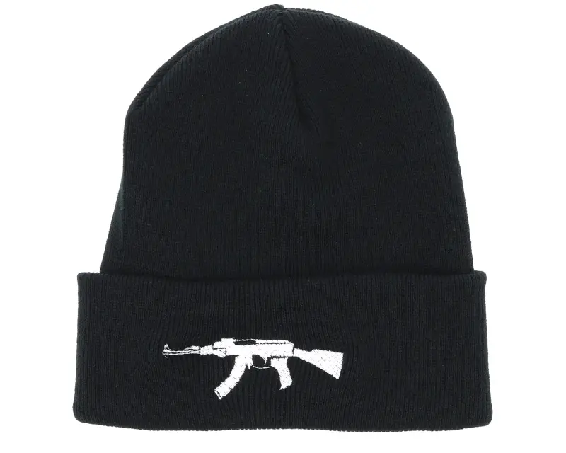 GUNS n SKULLS AK47 Black Beanie online