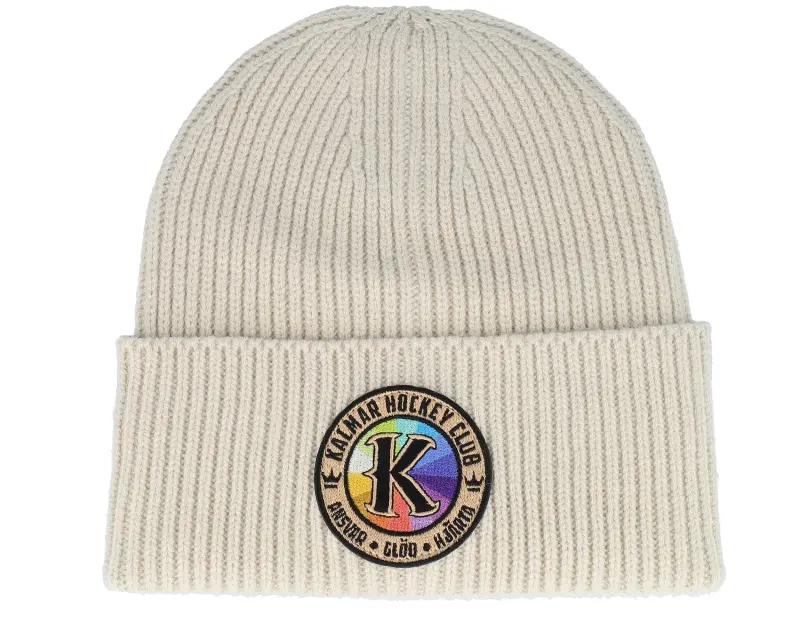 Hatstore Kalmar HC Rainbow Patch Oatmeal Oversized Cuff online
