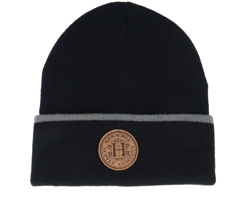 Herschel Elmer Crest Beanie Black/Gargoyle Cuff online