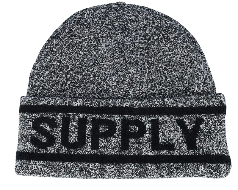 Herschel Elmer Herschel Logo Beanie Heather Black/Black Cuff online