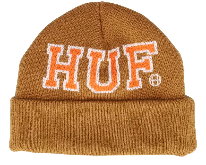 HUF Arch Logo Beanie Chocolate Cuff online