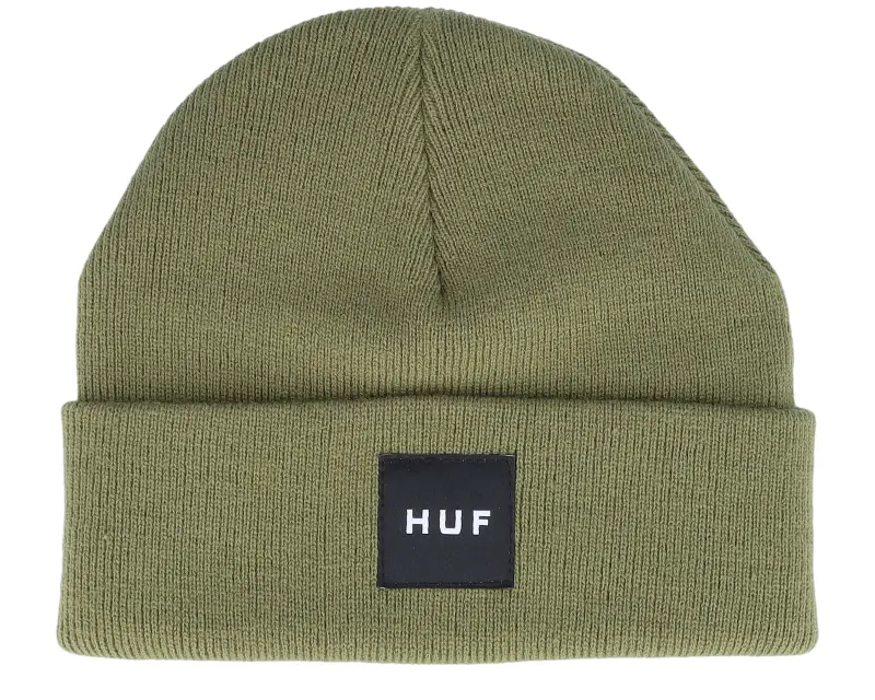 HUF Essentials Box Logo Beanie Olive Cuff online