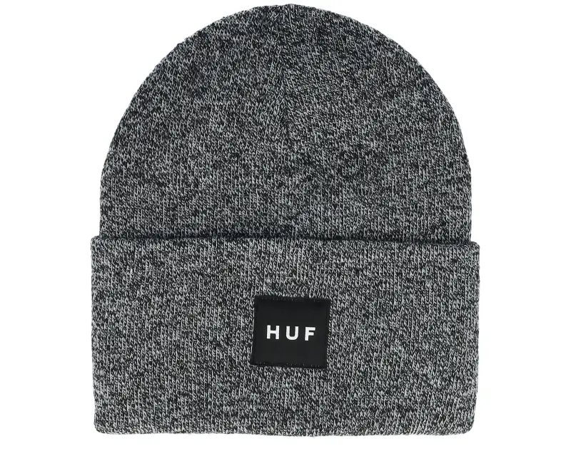 HUF Melange Box Logo Beanie Black Cuff online