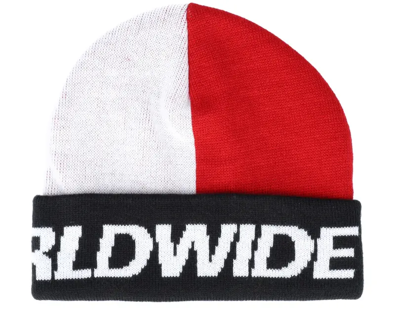 HUF Street Block Beanie Red/White Cuff online