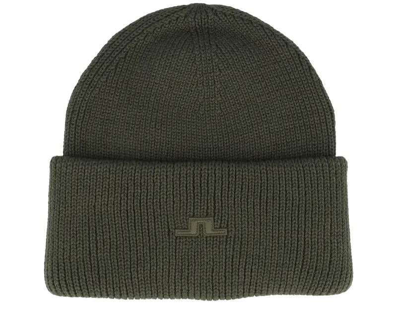J.Lindeberg Karlos Beanie Forest Green Cuff online