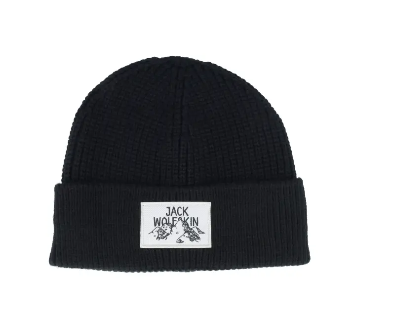 Jack Wolfskin Badge Beanie Black Cuff online