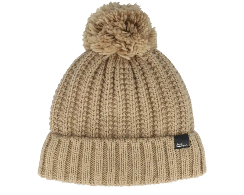 Jack Wolfskin Highloft Knit Beanie Anis Pom online
