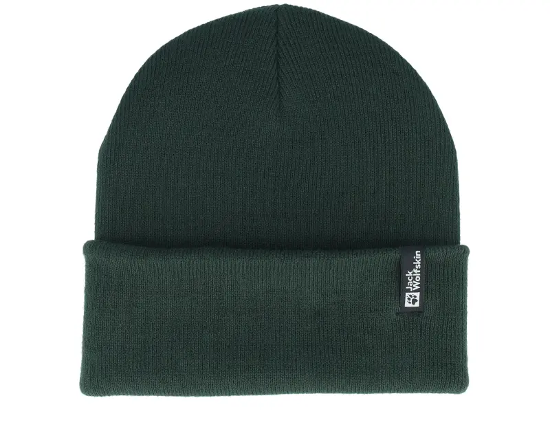 Jack Wolfskin Rib Beanie Black Olive Cuff online