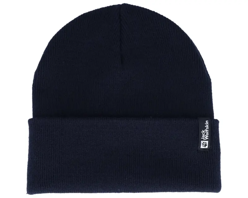 Jack Wolfskin Rib Beanie Dark Navy Cuff online