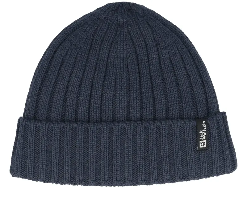 Jack Wolfskin Rib Knit Beanie Midnight Sky Cuff online