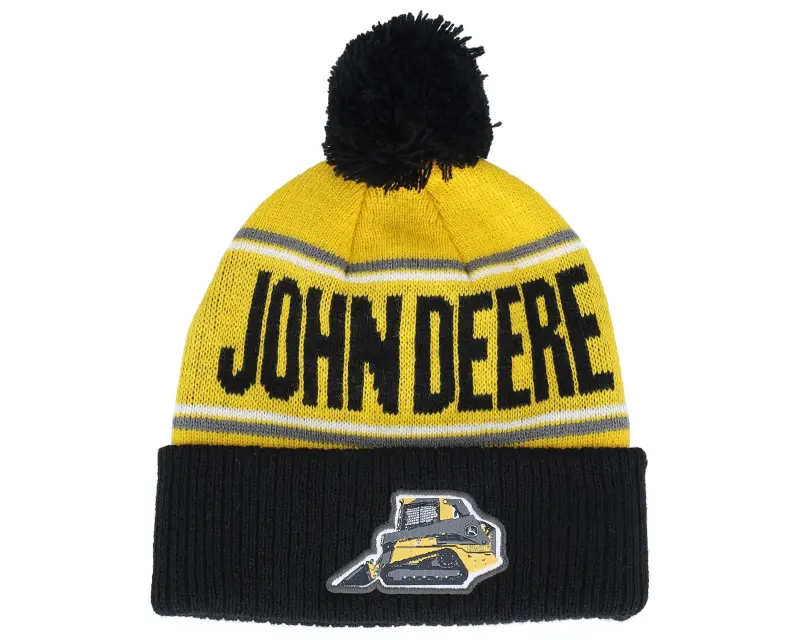 John Deere Beanie Black/Yellow Pom online