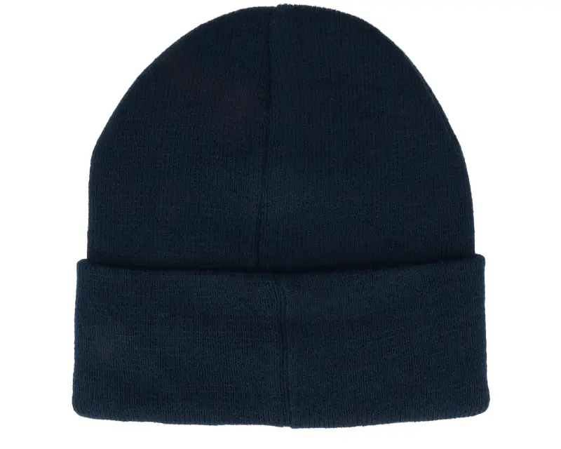 John Deere Fake Leather Patch Beanie Navy Cuff online