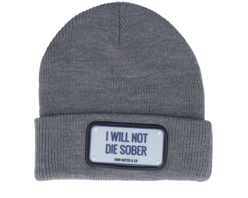 John Hatter & Co Rubber Not Die Sober Grey Cuff online