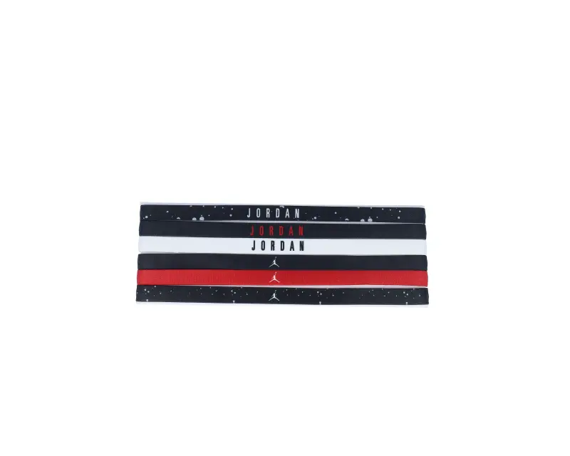 Jordan 6 Pack Jordan Elastic Black/White/Red Hairband online