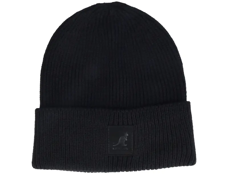 Kangol Patch Beanie Black Cuff online