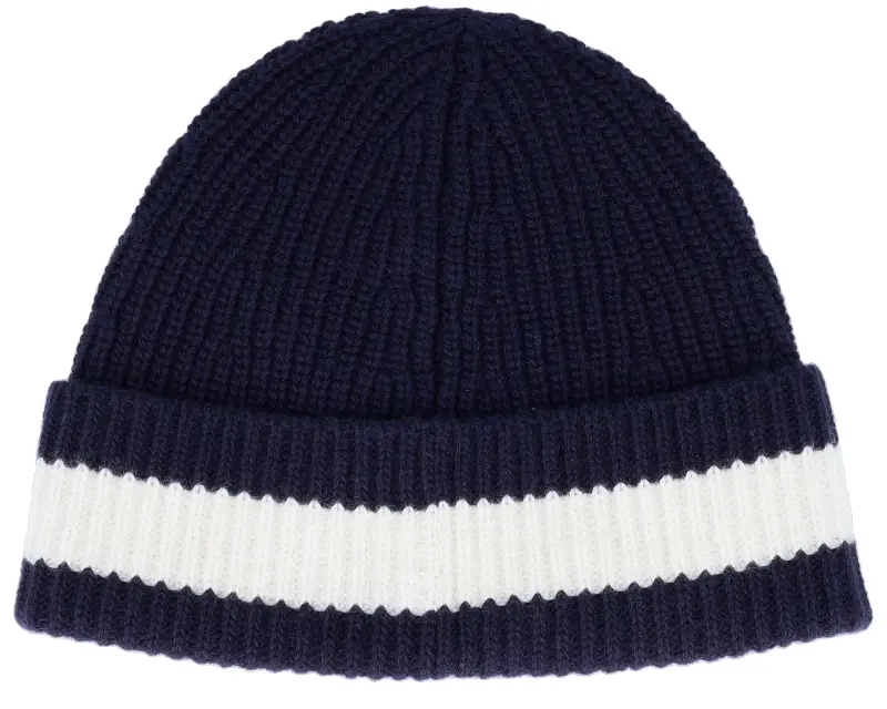 Lacoste Small Logo Ribbed Wool Navy Blue/Flour Cuff online