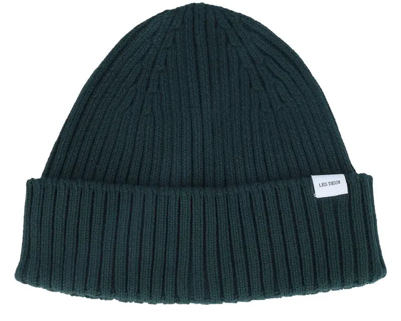 Les Deux Walter Cotton Rib Beanie Pine Green online