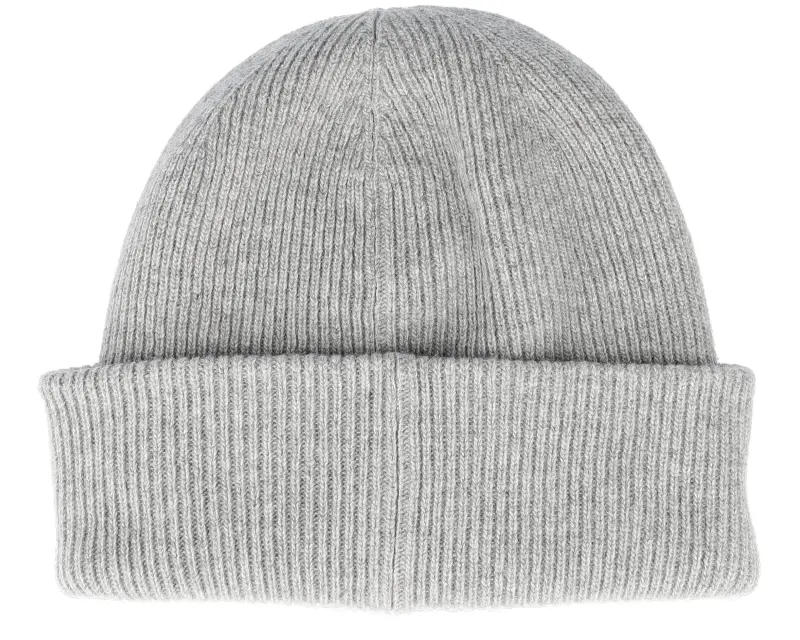 Les Deux Wayne Patch Wool Beanie Light Grey Melange Cuff online