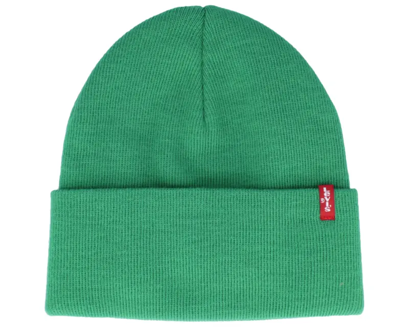 Levi’s Slouchy Red Tab Beanie Medium Green Cuff online
