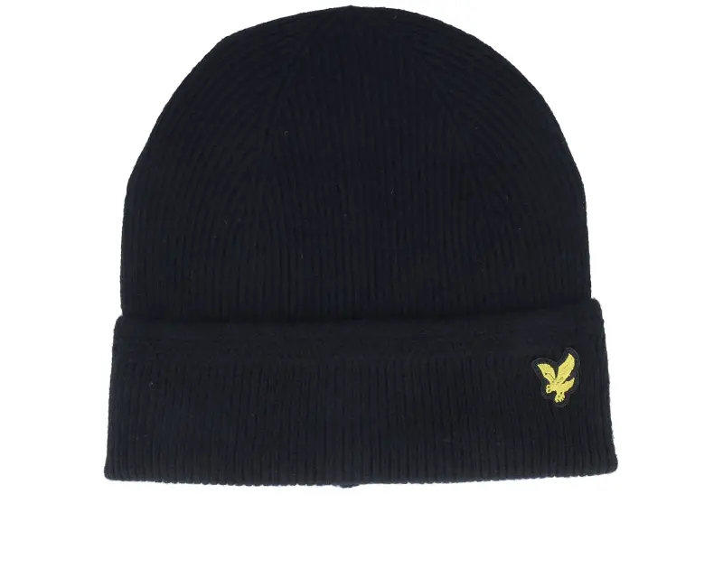Lyle & Scott Racked Rib True Black Beanie online
