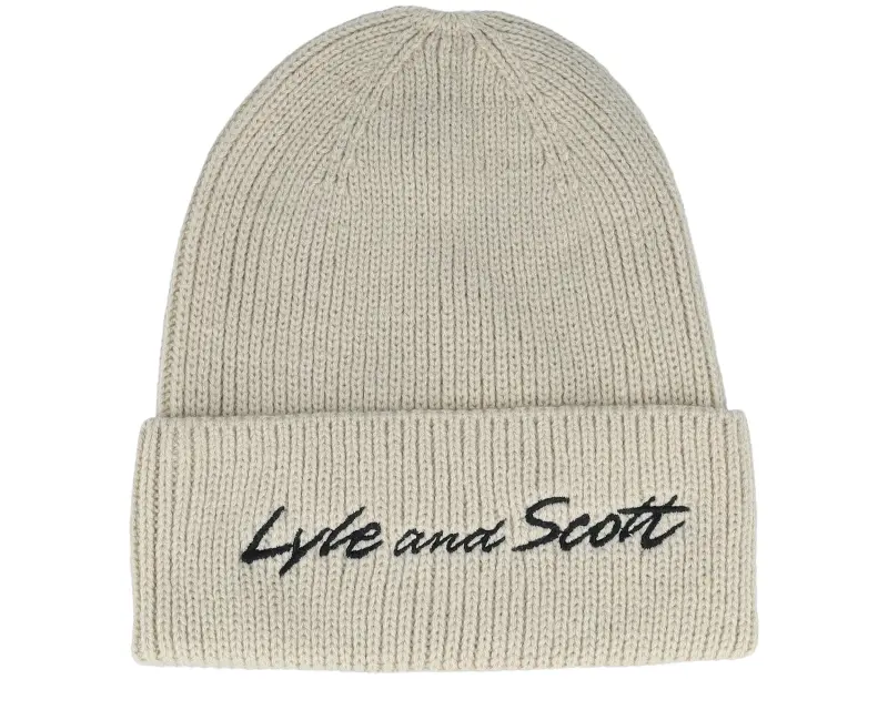 Lyle & Scott Script Embroidery Baseball Beanie Viaduct Cuff online