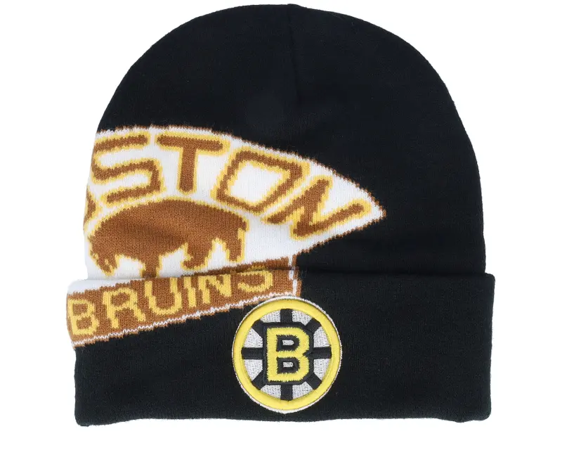 Mitchell & Ness Boston Bruins Cricket Knit Vintage Black Cuff online