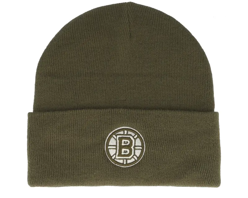 Mitchell & Ness Boston Bruins Fashion Basic Knit Olive Cuff online