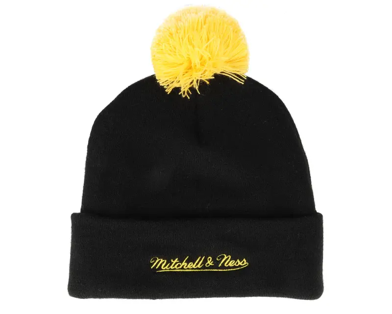 Mitchell & Ness Boston Bruins Punch Out Knit Black Pom online
