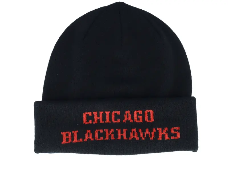 Mitchell & Ness Chicago Blackhawks Tailgate Knit Black Baclava Cuff online