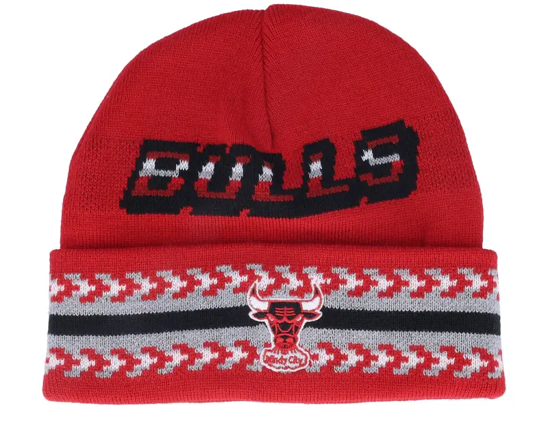 Mitchell & Ness Game On Knit Red Cuff online