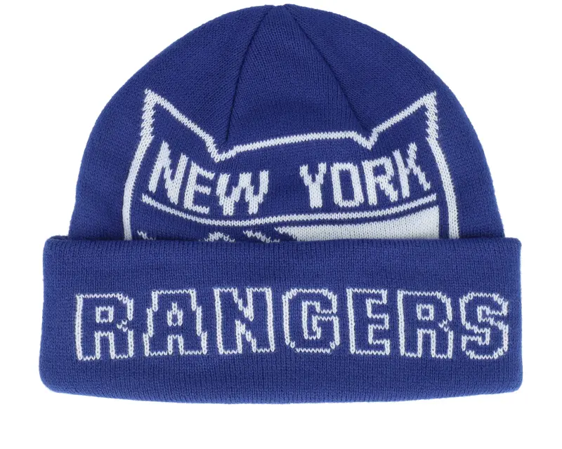Mitchell & Ness New York Rangers K.o. Knit Vintage Blue Cuff online