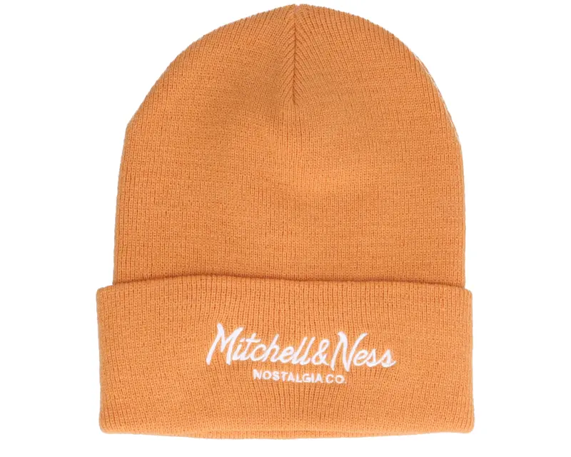 Mitchell & Ness Own Brand Pinscript Knit Dark Orange Cuff online