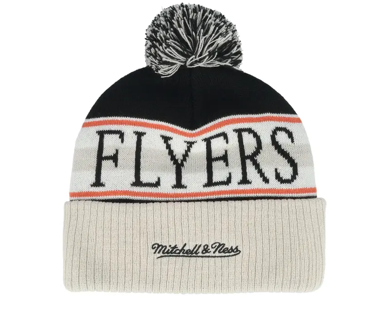 Mitchell & Ness Philadelphia Flyers Classic Knit Grey/Black Pom online