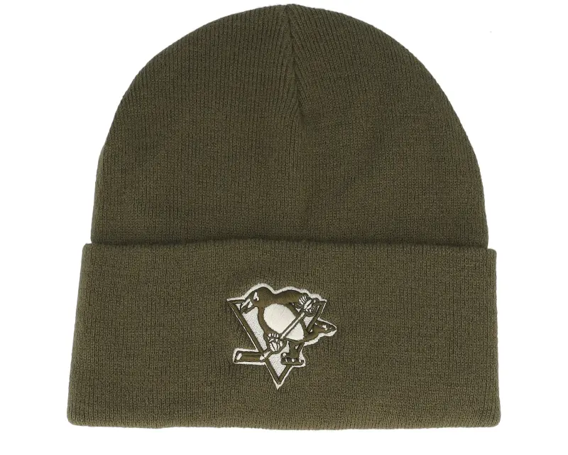 Mitchell & Ness Pittsburgh Penguins Fashion Basic Knit Olive Cuff online