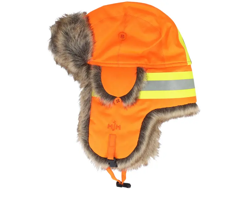 MJM Hats Reflex Faux Fur Orange Trapper online
