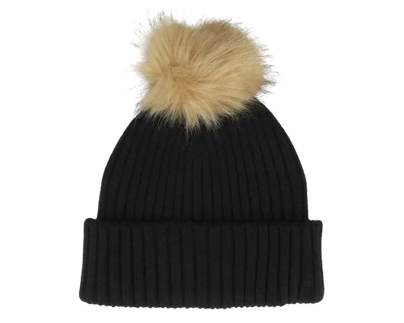 MJM Hats Womens Beanie Pia 42 Mix Black Pom online