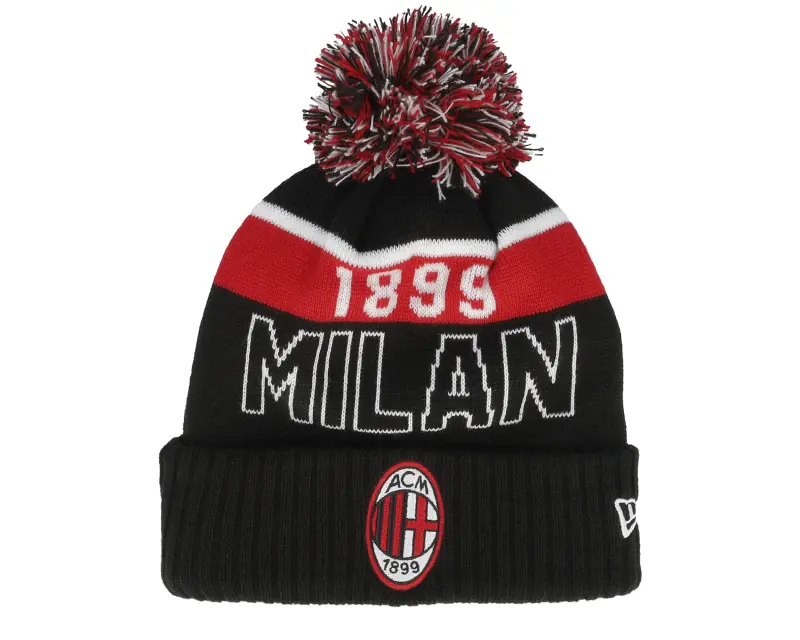 New Era AC Milan Fa25 Sport Beanie Black/Red Pom online