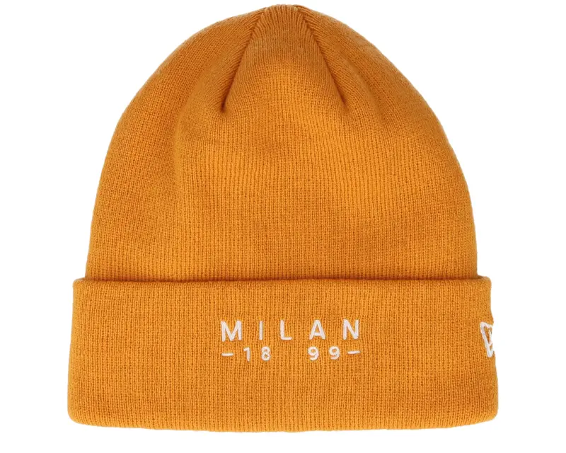 New Era AC Milan Seasonal Wordmark Beanie Yellow Cuff online