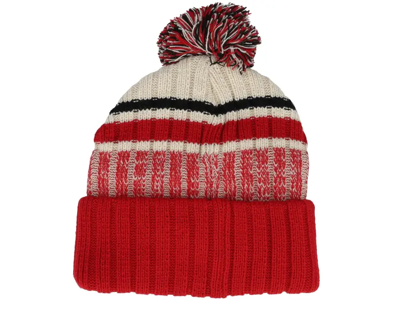 New Era Chicago Blackhawks Long Range 47 Knit Red/Natural Pom online