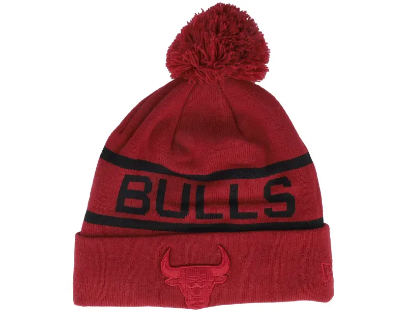 New Era Chicago Bulls Tonal Jake Cuff Beanie Cardinal Pom online
