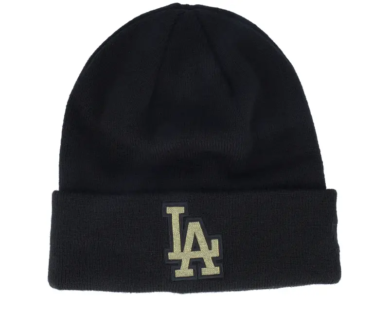 New Era Los Angeles Dodgers Metallic Badge Beanie Black Cuff online