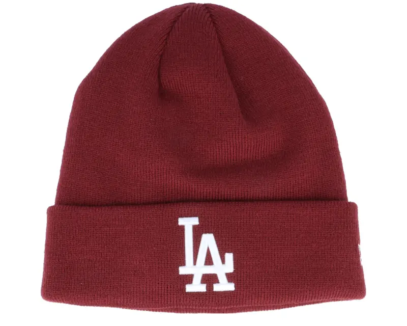 New Era Los Angeles Dodgers Womens Pop Base Beanie Cardinal Cuff online