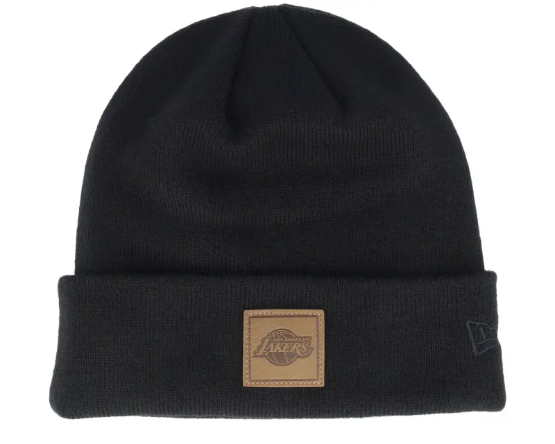 New Era Los Angeles Lakers Team Patch Beanie Black Cuff online