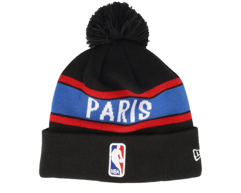 New Era NBA Paris Game Logo Beanie Black Pom online