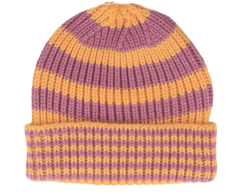 New Era Ne Stripe Knit Beanie Orange/Purple Cuff online