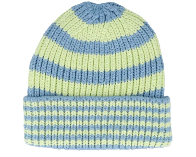 New Era Ne Stripe Knit Beanie Sky/Lime Cuff online